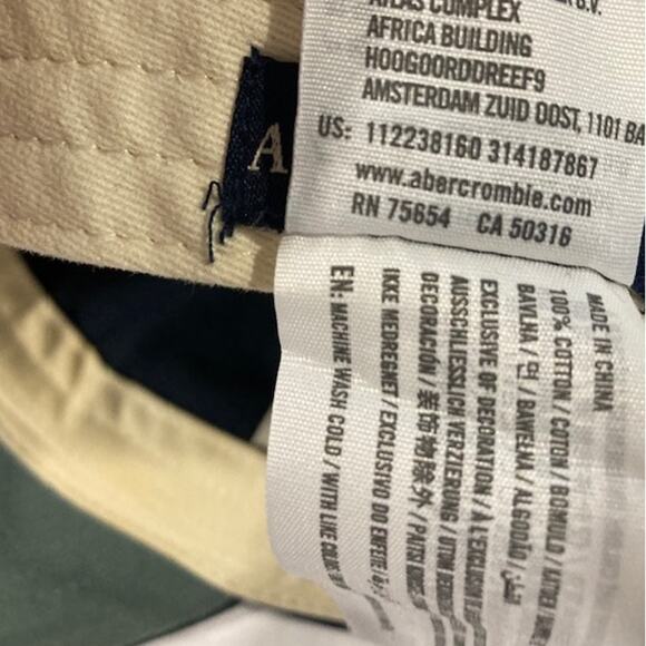 Abercrombie & Fitch VTG Baseball Cap With Logo & Adj. Rear Strap - Picture 4 of 4